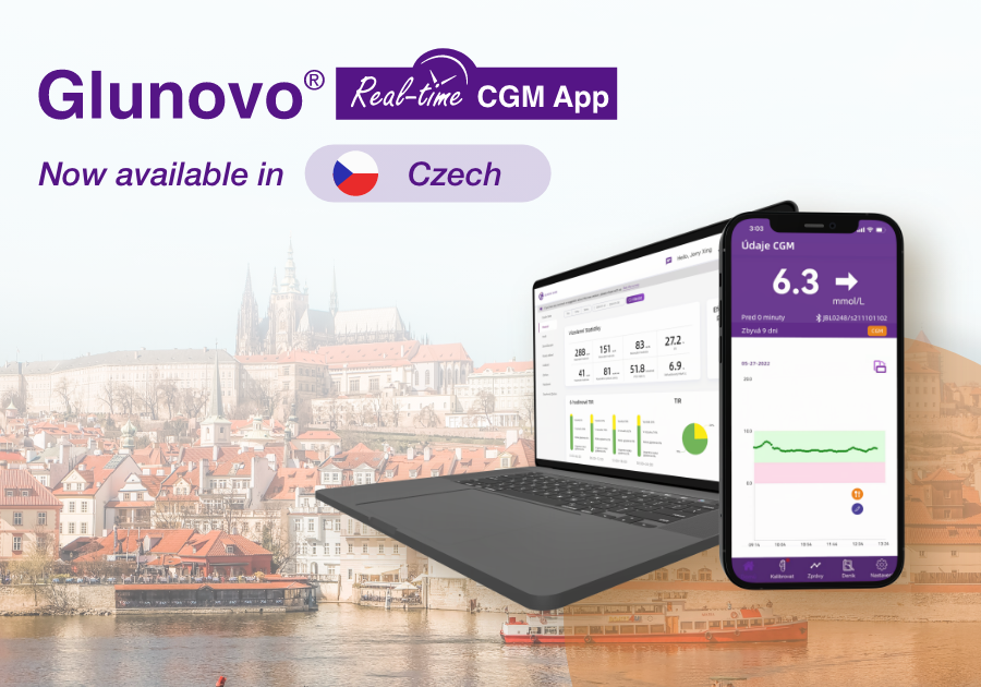 Glunovo CGM Softwares are now available in Czech